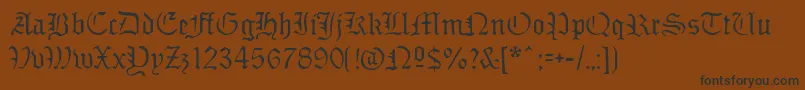 Sabbathblackregular Font – Black Fonts on Brown Background
