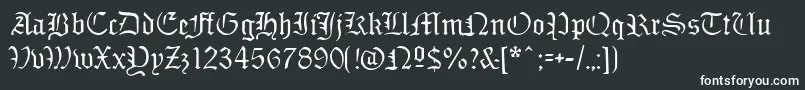 Sabbathblackregular Font – White Fonts on Black Background