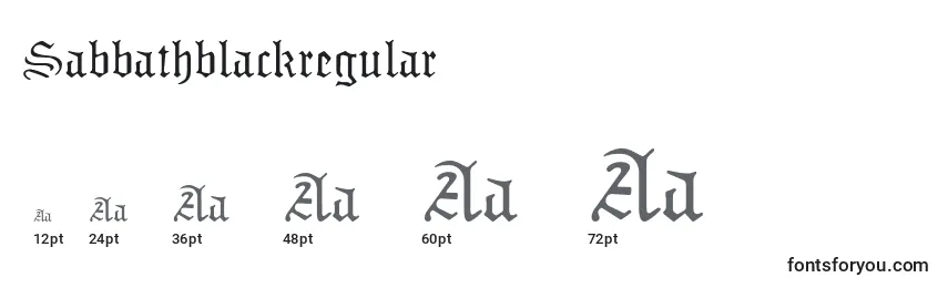Sabbathblackregular Font Sizes
