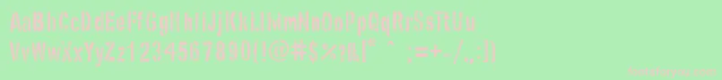 フォントGhostArmyStencil – 緑の背景にピンクのフォント