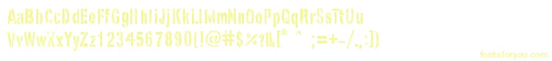 Police GhostArmyStencil – polices jaunes