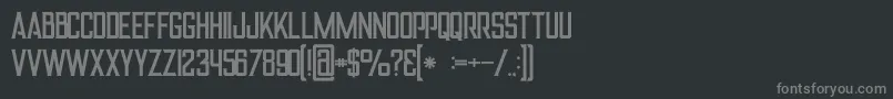 Alterregular Font – Gray Fonts on Black Background