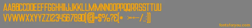 Alterregular Font – Orange Fonts on Gray Background