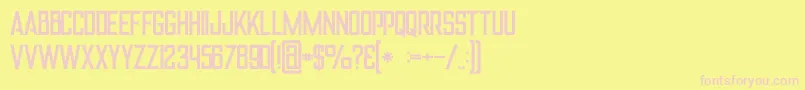 Alterregular Font – Pink Fonts on Yellow Background