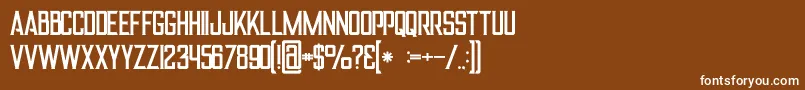 More about Alterregular Font Alterregular Font – White Fonts on Brown Background