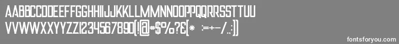 Alterregular Font – White Fonts on Gray Background