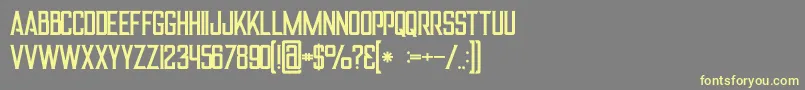 Alterregular Font – Yellow Fonts on Gray Background