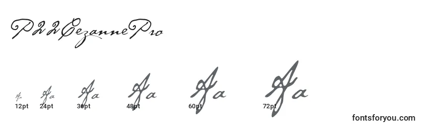 P22CezannePro Font Sizes