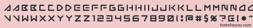 Шрифт Insane Hours 2 – чёрные шрифты на розовом фоне