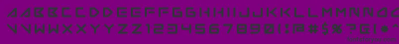 Шрифт Insane Hours 2 – чёрные шрифты на фиолетовом фоне