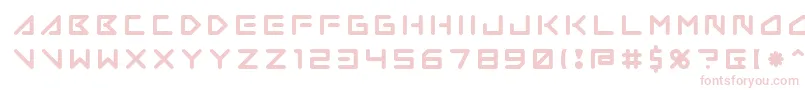 Insane Hours 2-fontti – vaaleanpunaiset fontit valkoisella taustalla
