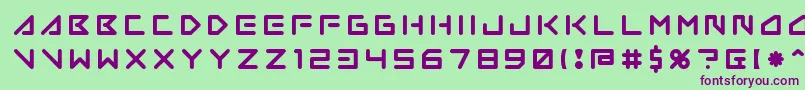 Шрифт Insane Hours 2 – фиолетовые шрифты на зелёном фоне