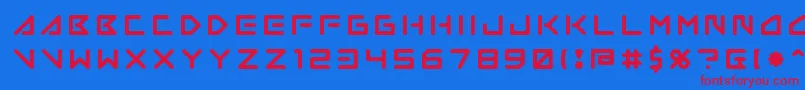 Шрифт Insane Hours 2 – красные шрифты на синем фоне
