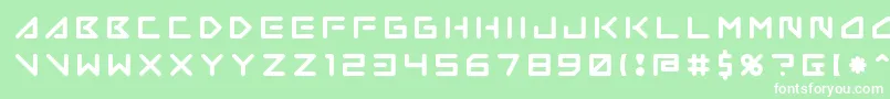 Insane Hours 2-fontti – valkoiset fontit vihreällä taustalla