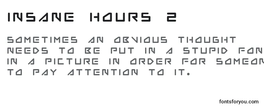Шрифт Insane Hours 2