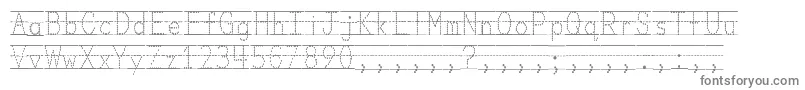 Czcionka MissOlsensClassroomFonts – szare czcionki