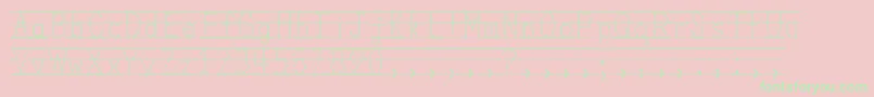 MissOlsensClassroomFonts Font – Green Fonts on Pink Background