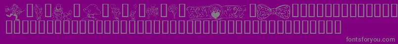 More about KrIrishKat2 Font KrIrishKat2 Font – Gray Fonts on Purple Background