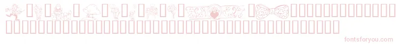フォントKrIrishKat2 – ピンクのフォント