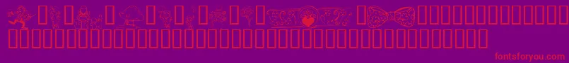 KrIrishKat2 Font – Red Fonts on Purple Background