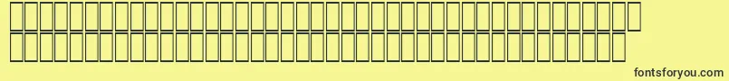 AcsTopazzExtraBold-fontti – mustat fontit keltaisella taustalla