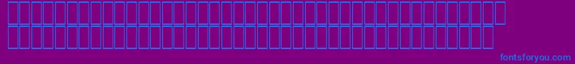 AcsTopazzExtraBold-fontti – siniset fontit violetilla taustalla