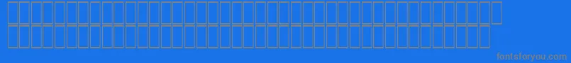 フォントAcsTopazzExtraBold – 青い背景に灰色の文字