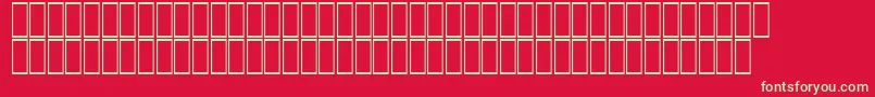 AcsTopazzExtraBold-fontti – vihreät fontit punaisella taustalla
