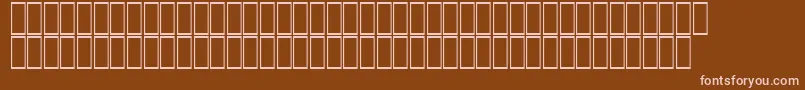 AcsTopazzExtraBold-fontti – vaaleanpunaiset fontit ruskealla taustalla