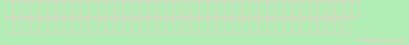 フォントAcsTopazzExtraBold – 緑の背景にピンクのフォント