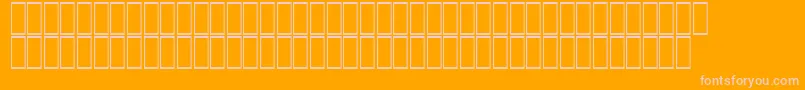Czcionka AcsTopazzExtraBold – różowe czcionki na pomarańczowym tle