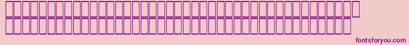 AcsTopazzExtraBold-fontti – violetit fontit vaaleanpunaisella taustalla