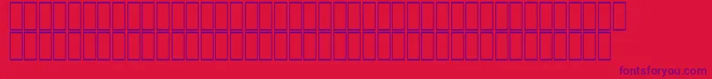 フォントAcsTopazzExtraBold – 赤い背景に紫のフォント