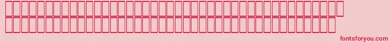 フォントAcsTopazzExtraBold – ピンクの背景に赤い文字