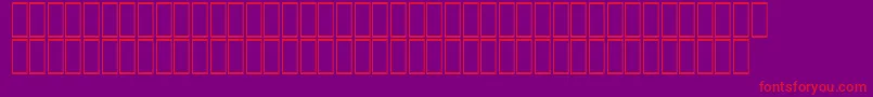 AcsTopazzExtraBold-Schriftart – Rote Schriften auf violettem Hintergrund