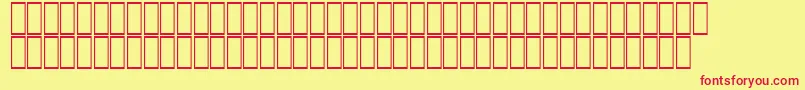 AcsTopazzExtraBold Font – Red Fonts on Yellow Background