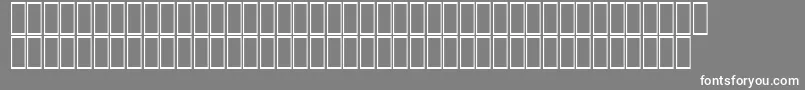 フォントAcsTopazzExtraBold – 灰色の背景に白い文字