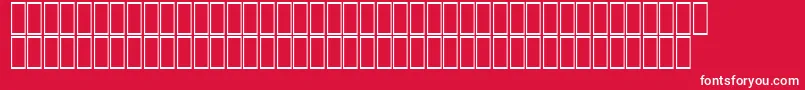 フォントAcsTopazzExtraBold – 赤い背景に白い文字
