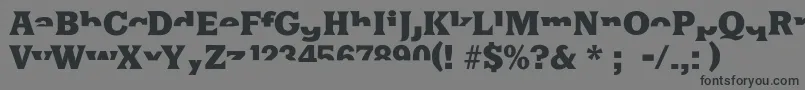 Halfsareenoughlatin Font – Black Fonts on Gray Background