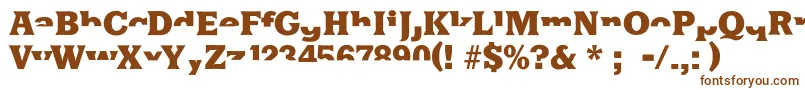 Halfsareenoughlatin Font – Brown Fonts on White Background