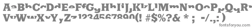 Halfsareenoughlatin Font – Gray Fonts on White Background