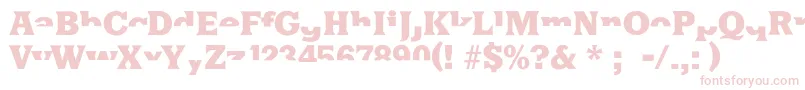 Halfsareenoughlatin Font – Pink Fonts on White Background