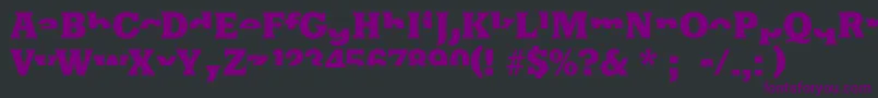 Halfsareenoughlatin Font – Purple Fonts on Black Background