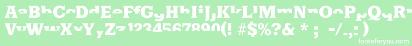 Halfsareenoughlatin Font – White Fonts on Green Background