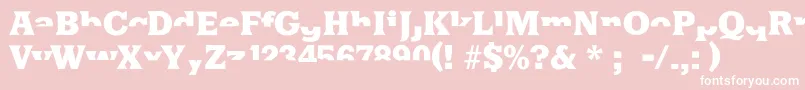 Halfsareenoughlatin Font – White Fonts on Pink Background