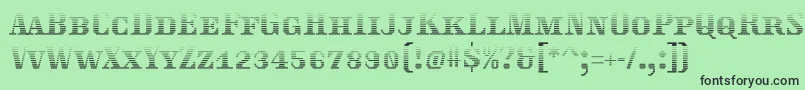 Traktoretkagrad Font – Black Fonts on Green Background