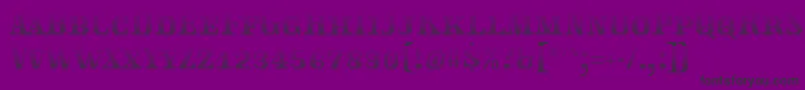 Traktoretkagrad Font – Black Fonts on Purple Background