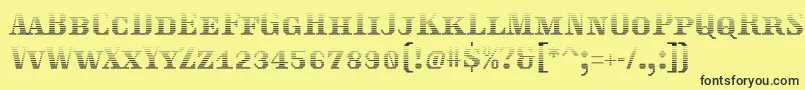 Traktoretkagrad Font – Black Fonts on Yellow Background