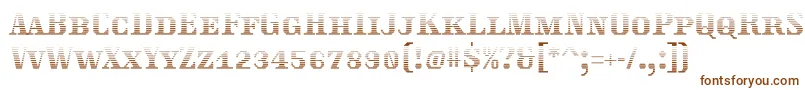 Traktoretkagrad Font – Brown Fonts on White Background