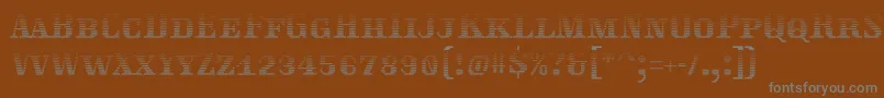 Traktoretkagrad Font – Gray Fonts on Brown Background